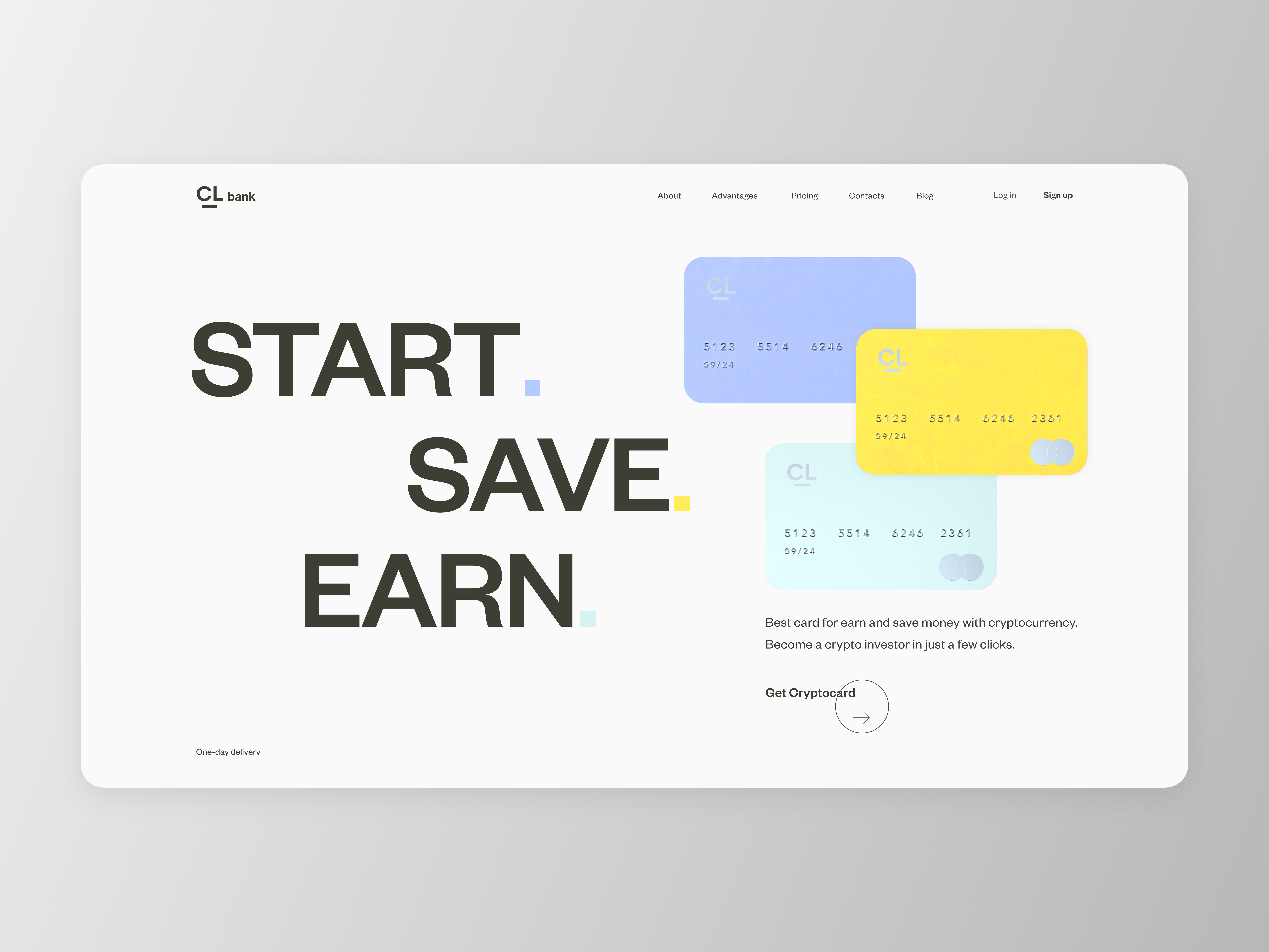 Cryptocard. Start. Save. Earn. by Lay – UX/UI and branding on Dribbble