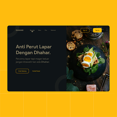 Dhahar Landing Page