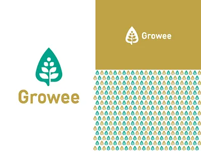 Growee garden grow growth icon leaf life logo nature plant seed