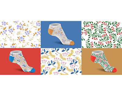 Socks pattern design graphic design illustration pattern vector