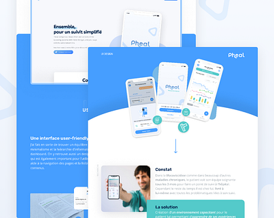 Pheal application mobile app design ui
