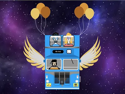 the Mumbai Vengabus art design illustration illustrator poster