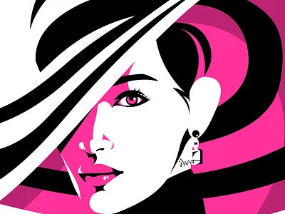 Stripe-tease adobe art beautiful girl digital portrait drawingart fashion illustration fashion illustrator illustration illustration digital illustrations vector illustration