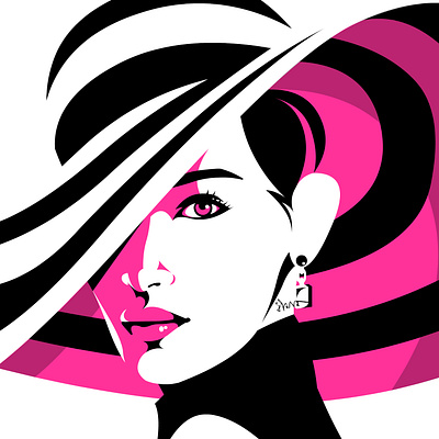 Stripe-tease adobe art beautiful girl digital portrait drawingart fashion illustration fashion illustrator illustration illustration digital illustrations vector illustration