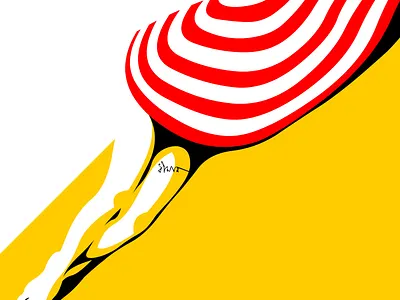 Sun, sand and sea adobe art digital portrait drawingart erotica fashion illustration illustration digital illustrations poster vector vector illustration