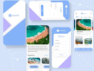 Travel Application androidapp app design app designer appdesign appdeveloper application appmaker clone cloneapp dailyui design ios app design light theme mobileapp ondemand travel app travelagency travelling uidesign uxuidesign
