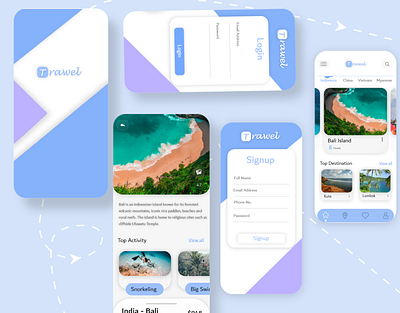 Travel Application androidapp app design app designer appdesign appdeveloper application appmaker clone cloneapp dailyui design ios app design light theme mobileapp ondemand travel app travelagency travelling uidesign uxuidesign