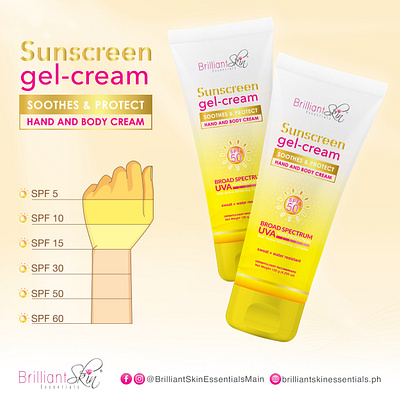 Social Media Advertisement (Sunscreen gel-cream) advertisement advertising banner branding creative and design graphic design illustration poster product design social media design