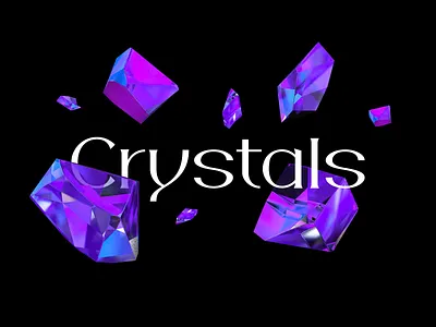 Crystals 3drender c4d cinema4d crystal crystals design gem letter render