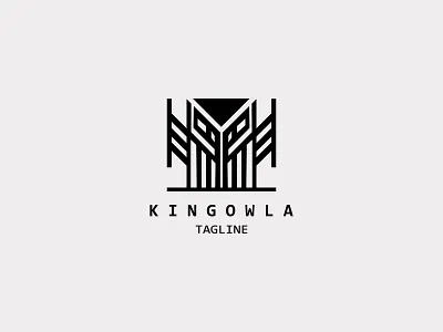 KINGOWLA attitude attractive branding business logo company logo creative logo flat king logo meaningfull