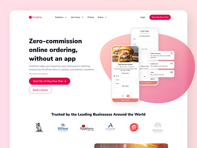 Landing Page desktop desktop design digital menu food food app foodie landing landingpage menu app mockup responsive ui ui design uidesign user interface userinterface web design webdesign website website design