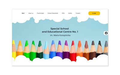 Special School Landing Page UI education figma kids learning school school project ui web website