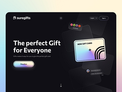 Supergifts Landing page branding design gift landing landing page ui user inteface ux uxdesign vector web website