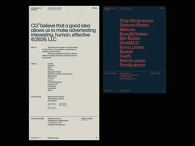 CreativeGang® branding clean design dribbble grid grid layout typography ui ux design uidesign uiux web webdesign