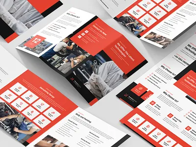 Mechanic – Car Repair Shop Brochure and Flyer Template auto repair brochure bundle flyer mechanic mechanical engineering print template roll up banner rollup services workshop