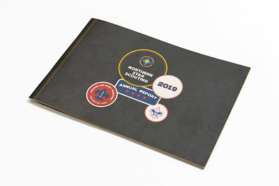 North Star Scouting 2019 Annual Report annual report annual report design badge badges design illustration print scouting