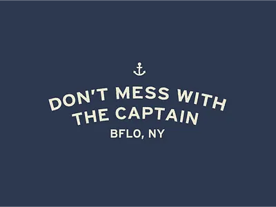Don't Mess With The Captain Banner brand branding design designer heritage illustration layout minimalism sailor tattoo type typography ux design vintage