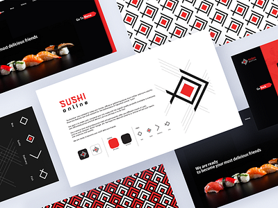 Sushi Online branding creative logo mark simple sushi sushi online sushilogo symbol