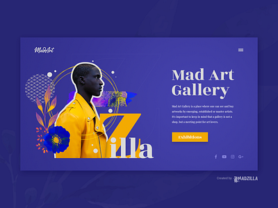 Art Design Inspiration branding design illustration ui website website concept website design website designer