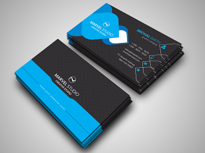 Business Card Template agency anchors business business card clean colorful company corporate corporate business card creative dark grey design elegant