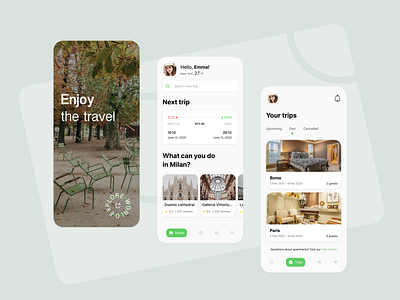 Travel app adventures app concept clean design ios light minimal mobile mobile app design photo ticket tourism tours travel travel app traveling trip ui design