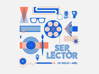 Podcast Identity brand identity branding design icon icons illustration line art linework logo logo design pattern podcast typography vector