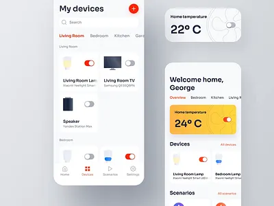 Smart home app concept animation app app design concept design mobile mobile app mobile ui ui ui animation uiux ux