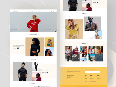 Ecommerce site for a clothing brand app design flat illustration minimal typography ui ux web website