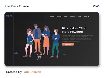 Riva Dark design illustration ui web