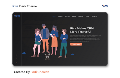 Riva Dark design illustration ui web