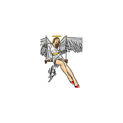 Angel art branding design graphic design icon illustration logo