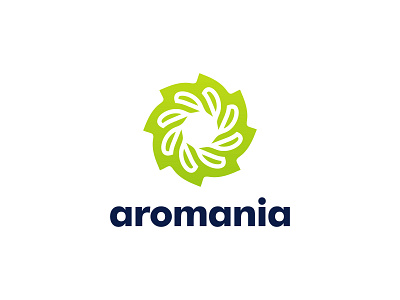 Aromania - Logo design agriculture logo app brand brand design brand identity branding design flat icon leaf logo leaves logo logo logo design logotype minimal modern logo nature logo