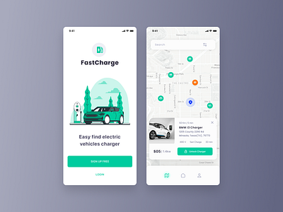 Day 29 - Map 100 day challenge cars charger daily 100 challenge daily ui dailyui electric map mobile app mobile app design ui ui design user experience user interface user interface design ux ux design vehicles