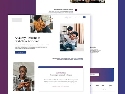 Website | Homepage blue design gradient gradient design grid happiness inclusivity layout lifestyle purple ui ux web web design webdesign website website design wip