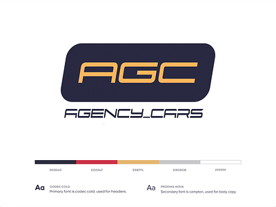 Agency Cars agency auto auto mobil logo car car logo design logo logodesign logotype minimal