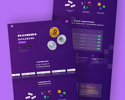 crypto/trading landing page design android bitcoin crypto dashboard dribbble shot finance fintech freebie google illustration ios landing page mobile ui product startup trading trading app trending design 2021 uiux web