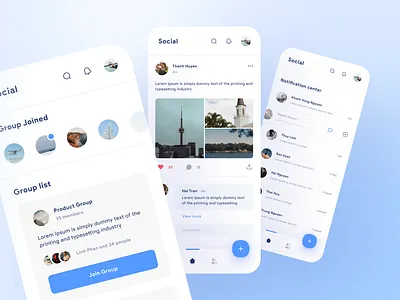 Social App Design app design ui ux