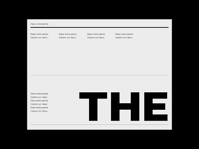 The Next 010 design grid grid layout layout minimal motion transition typography