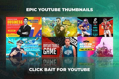 Epic Youtube Thumbnails Set 12 youtube video thumbnail
