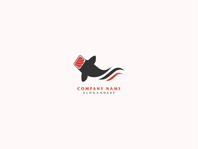 Sushi logo brand design branding design dribbble icon logo logodesign logotype logotypes mark minimal minimalist salmon simbol simple sing sushi sushi logo sushi roll vector
