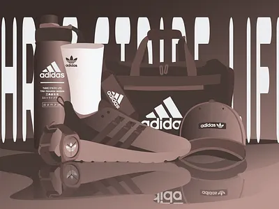 Adidas collection art 2 branding design graphic design illustrator logo vector