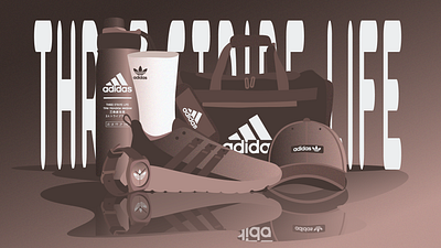 Adidas collection art 2 branding design graphic design illustrator logo vector