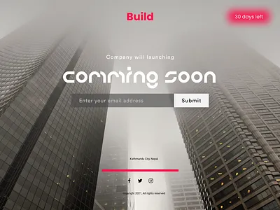 Day48 Coming Soon app design flat illustration typography ui ux web