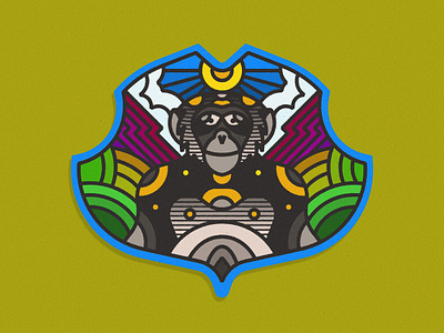 Chimpanzee 01 animal icon animal icons animal illustration animal illustrations animal logo design chimpanzee design geometric geometric art geometric illustration illustration design illustration digital illustrations lines texture vector art vector design vector illustration vector illustrations