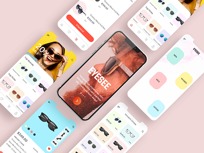 Sunglasses Shopping concept app branding colors design sunglass ui ux