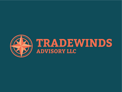 Tradewinds branding compass logo mark trade trading
