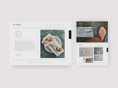 Plano Restaurant. design flat minimal ui ui design uichallenge uidesign ux visual design web