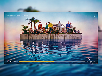 #DailyUI #057 - Video Player 057 adobe xd daily ui design kpop player seventeen ui ux ux design video video player web webdesign