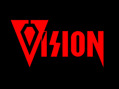 Vision Wordmark Concept avenger avengers hero marvel marvelcomics masthead mcu mind red superhero syntheoid tech techy type typography vision wandavision wordmark