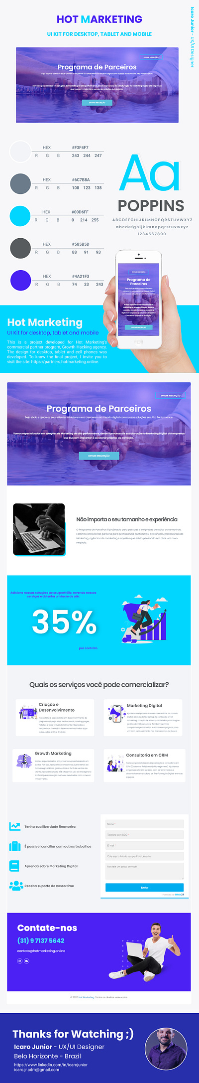 UI/UX Design LandingPage - Mobile, Tablet & Desktop desktop landing page mobile tablet ui ui design user experience website